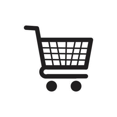 Alışveriş arabası vektör resmetme şablonu