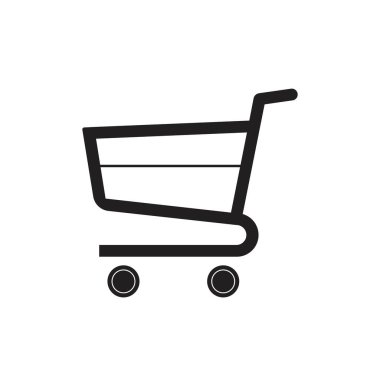 Alışveriş arabası vektör resmetme şablonu