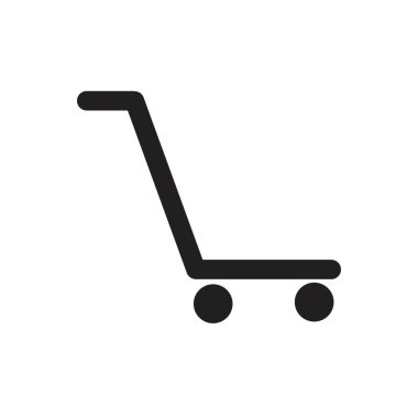 Alışveriş arabası vektör resmetme şablonu