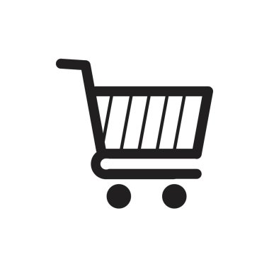Alışveriş arabası vektör resmetme şablonu