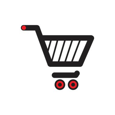 Alışveriş arabası vektör resmetme şablonu