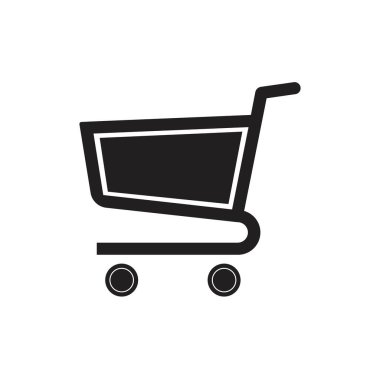 Alışveriş arabası vektör resmetme şablonu