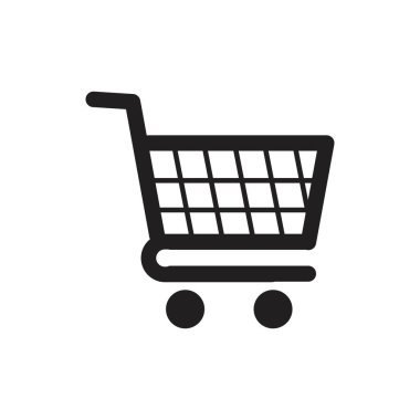 Alışveriş arabası vektör resmetme şablonu