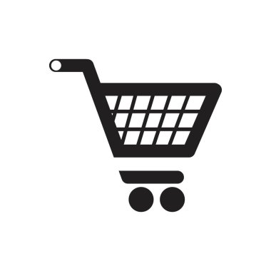 Alışveriş arabası vektör resmetme şablonu