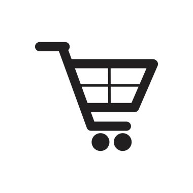 Alışveriş arabası vektör resmetme şablonu