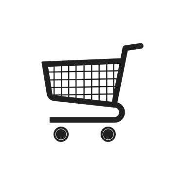 Alışveriş arabası vektör resmetme şablonu