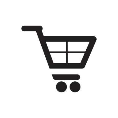 Alışveriş arabası vektör resmetme şablonu