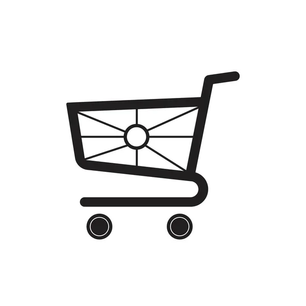 Shopping Cart Vector Icon Illustration Design Templat — Stock Vector