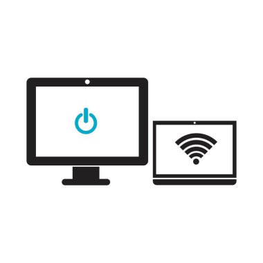 Akıllı aygıtlar simge vektör çizim şablonu