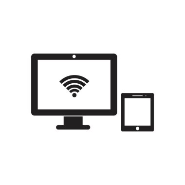 Akıllı aygıtlar simge vektör çizim şablonu