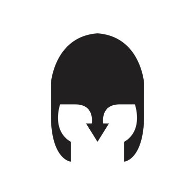 Spartalı Gladyatör Logo Şablonu