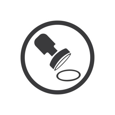 Simge Düz Vektörünü Damgala