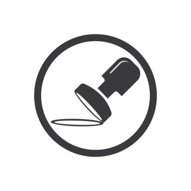 Simge Düz Vektörünü Damgala