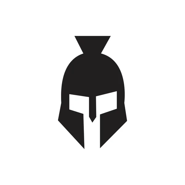 Plantilla Logotipo Gladiador Espartano — Vector de stock