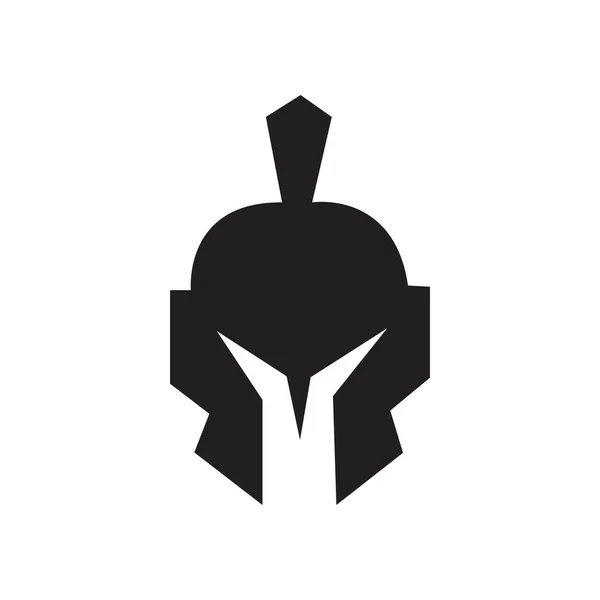 Plantilla Logotipo Gladiador Espartano — Vector de stock