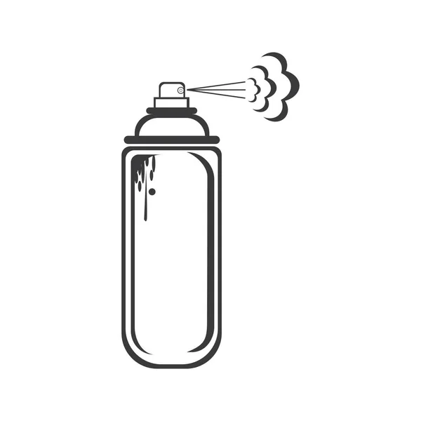 Sprey Boya Vektör Illüstrasyon Simgesi Logo Şablonu Tasarımı — Stok Vektör