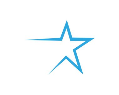 Yıldız simgesi şablon vektör illüstrasyon tasarımı