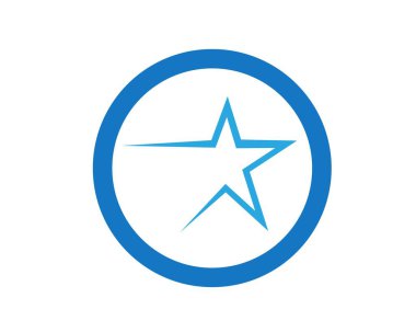 Yıldız simgesi şablon vektör illüstrasyon tasarımı