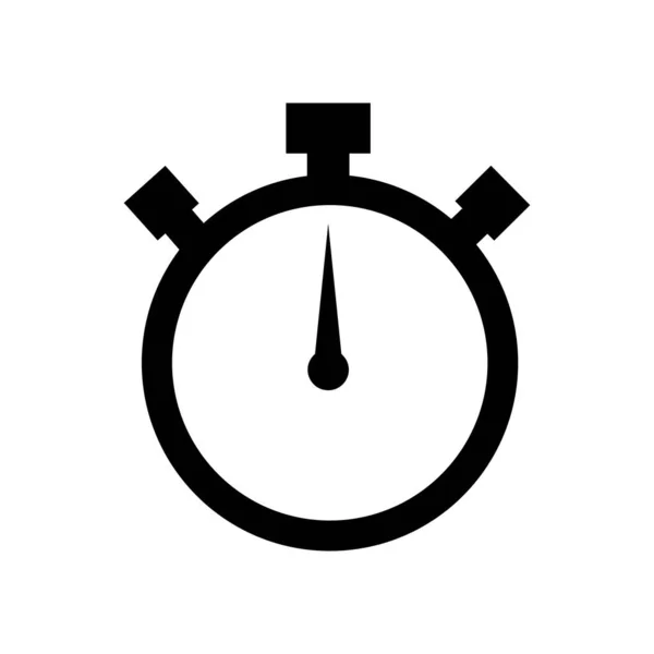 Cronómetro Cronómetro Reloj Temporizador Logotipo Icono Vector Ilustración Diseño Plantilla — Vector de stock