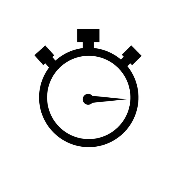 Stopwatch Stop Hodinky Časovač Logo Vektor Ilustrace Šablona — Stockový vektor