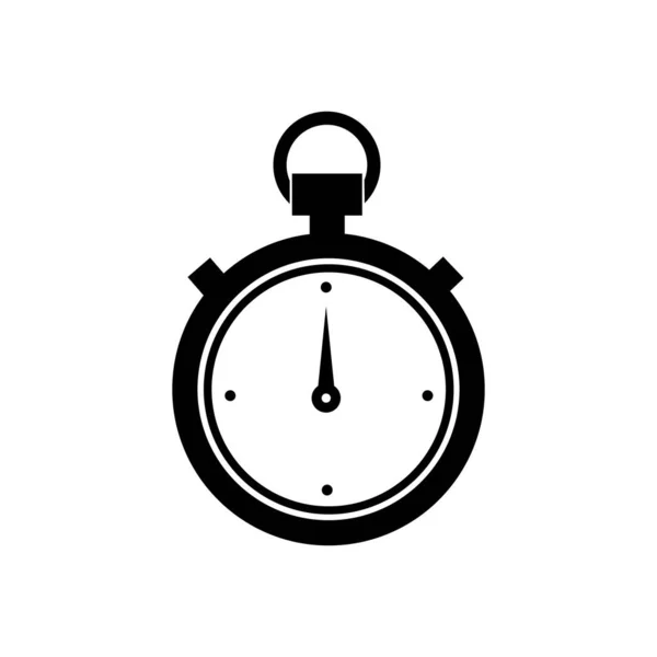 Stopwatch Stop Horloge Timer Logo Pictogram Vector Illustratie Ontwerp Sjabloon — Stockvector