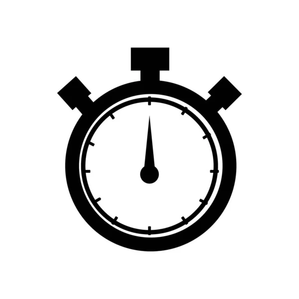 Stopwatch Stop Horloge Timer Logo Pictogram Vector Illustratie Ontwerp Sjabloon — Stockvector