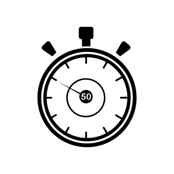 Cronometro Stop Orologio Timer Logo Icona Vettoriale Illustrazione Design Template — Vettoriale Stock