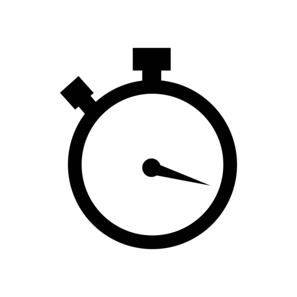 Stopwatch Stop Horloge Timer Logo Pictogram Vector Illustratie Ontwerp Sjabloon — Stockvector