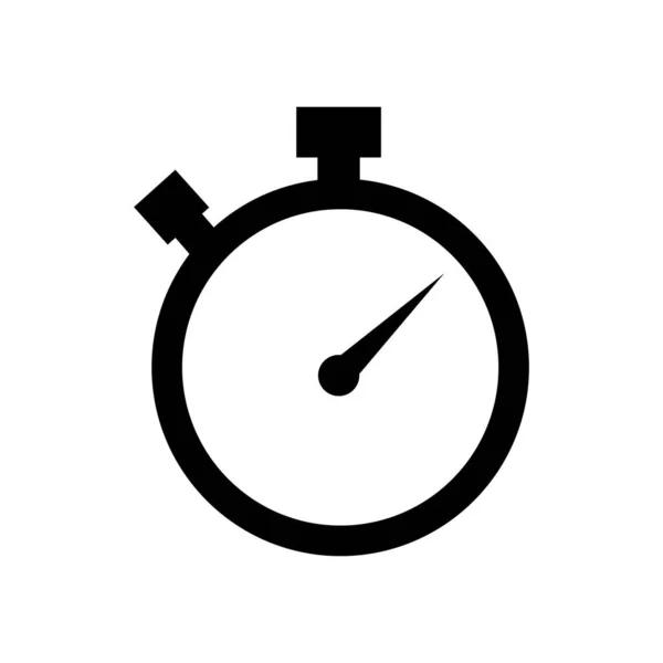 Stopwatch Stop Horloge Timer Logo Pictogram Vector Illustratie Ontwerp Sjabloon — Stockvector