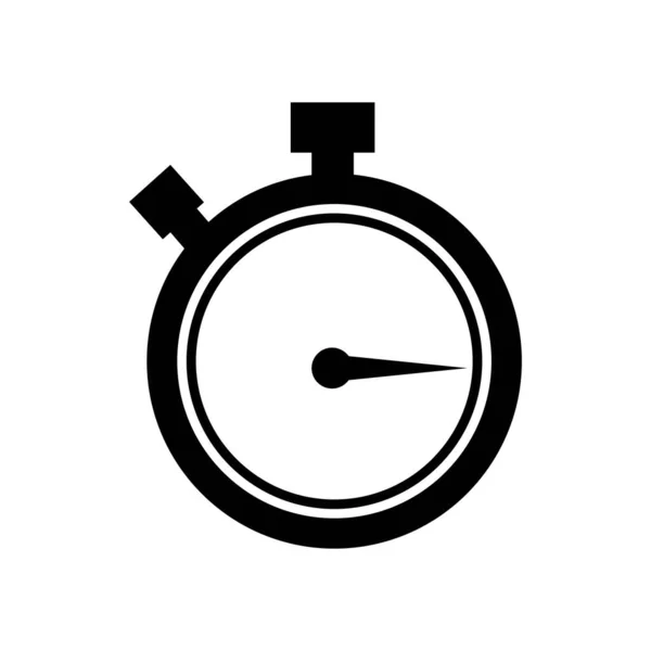 Stopwatch Stop Horloge Timer Logo Pictogram Vector Illustratie Ontwerp Sjabloon — Stockvector