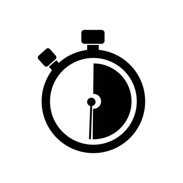 Stoppuhr Stoppuhr Timer Logo Symbol Vektor Illustration Design Vorlage — Stockvektor