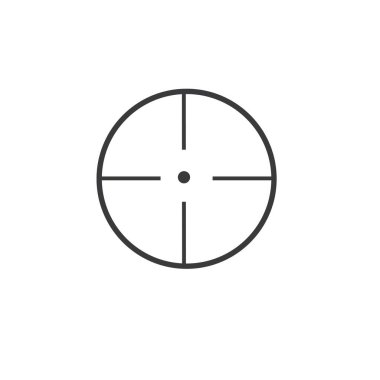 Simge, hedef simge Logo Şablon vektör resimleme tasarımı