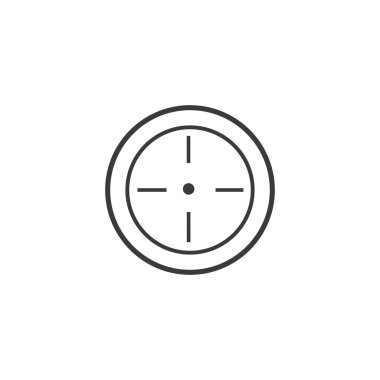 Simge, hedef simge Logo Şablon vektör resimleme tasarımı