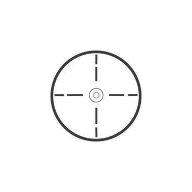 Simge, hedef simge Logo Şablon vektör resimleme tasarımı