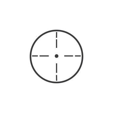 Simge, hedef simge Logo Şablon vektör resimleme tasarımı