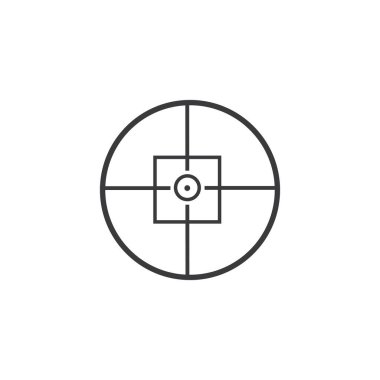 Simge, hedef simge Logo Şablon vektör resimleme tasarımı