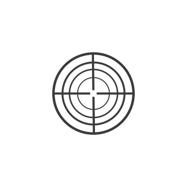 Simge, hedef simge Logo Şablon vektör resimleme tasarımı