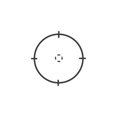 Simge, hedef simge Logo Şablon vektör resimleme tasarımı