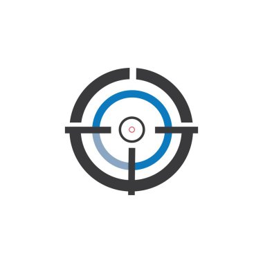 Simge, hedef simge Logo Şablon vektör resimleme tasarımı