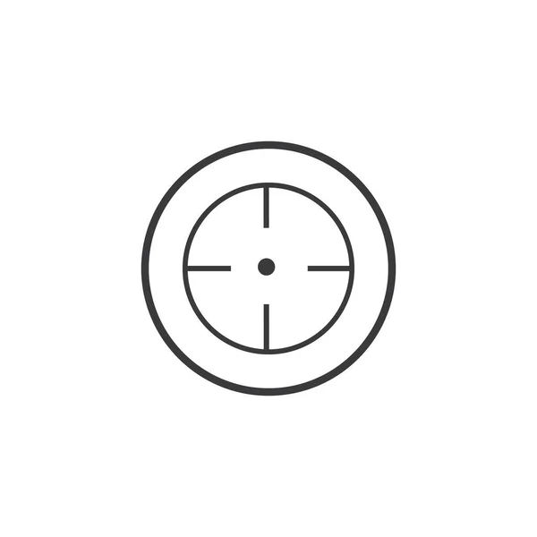 Icône Focus Icône Cible Logo Modèle Vectoriel Icône Illustration Design — Image vectorielle