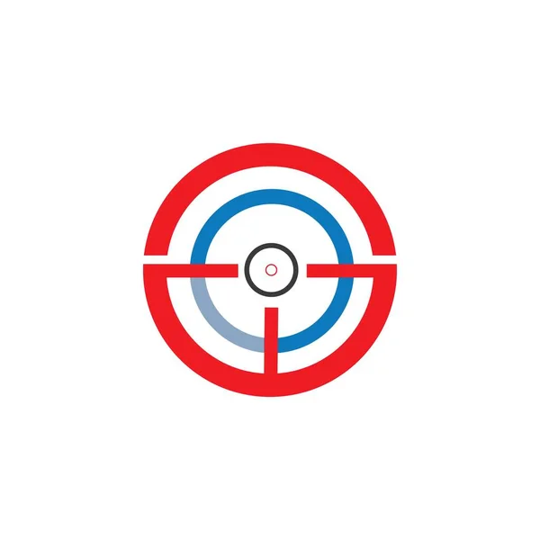 Focus Icon Target Icon Logo Template Vector Icon Illustratie Ontwerp — Stockvector