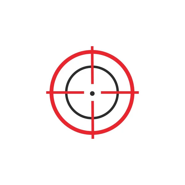 Focus Icon Target Icon Logo Template Vector Icon Illustratie Ontwerp — Stockvector