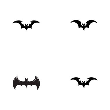 Yarasa vektör logo şablonu çizim dizaynı