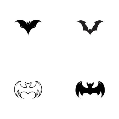 Yarasa vektör logo şablonu çizim dizaynı