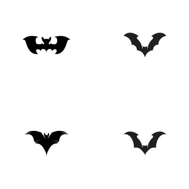 Yarasa vektör logo şablonu çizim dizaynı