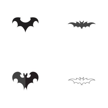 Yarasa vektör logo şablonu çizim dizaynı