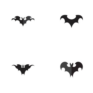 Yarasa vektör logo şablonu çizim dizaynı