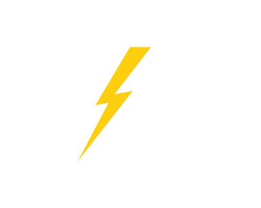 Şimşek logo vektör çizim şablonu