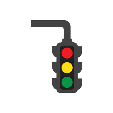 Trafik Işığı Simgesi Vektör Tasarım Şablonu