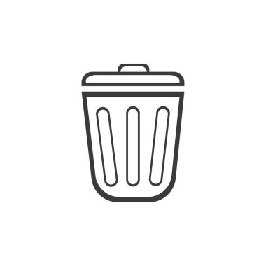 Çöp kutusu vektör illüstrasyonuName 